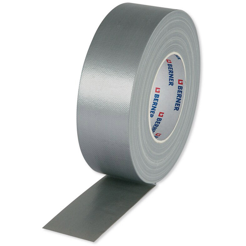 Cema Berner tekstiltape rulle 50m x 50mm sølv