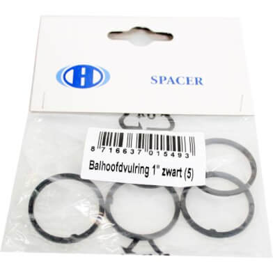 Headset påfyldningsring 1 tomme sort (5)