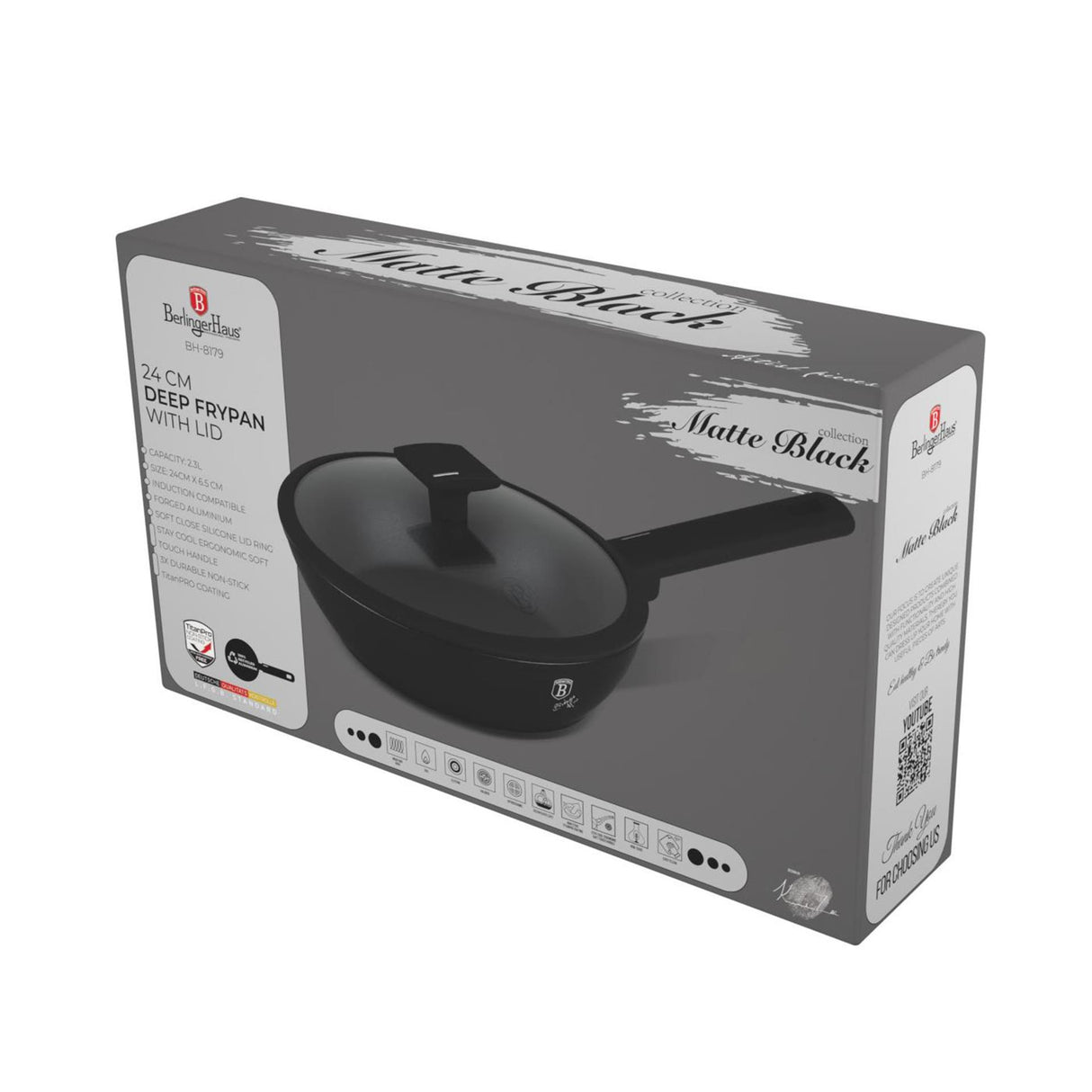 Berlingerhaus frituregryde med låg matsort 24cm
