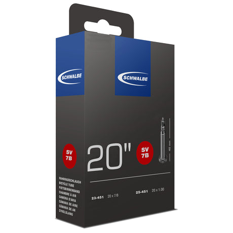 Schwalbe Inner Tube FV SV7B 20 Smal 23 25-451 (ekstra lys)