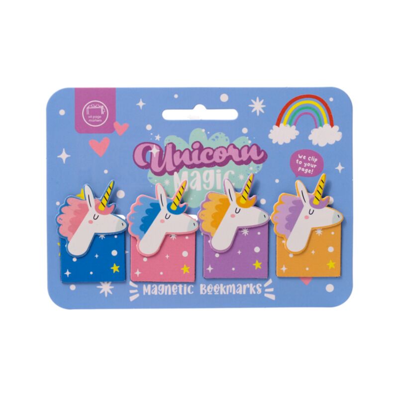 Unicorn magisk formet magnetisk bogmærkesæt