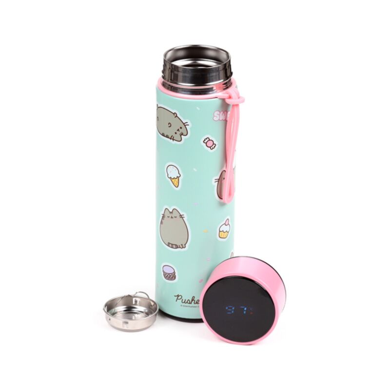 Union pusheen katten slik termokande 450ml termometer