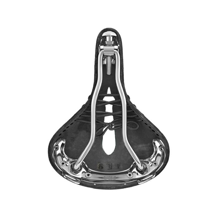 Brooks b17 kort udskåret - sort