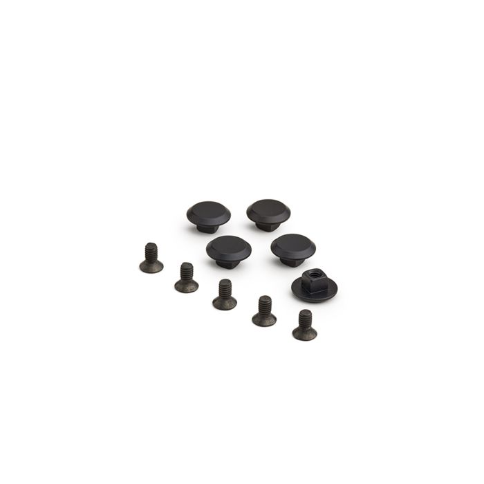 Brooks aluminium truede nitter til cambium - sort anodiseret (5 stk)