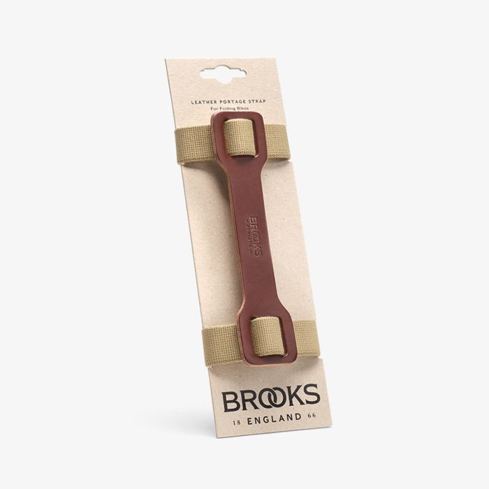 Brooks portage-rem i læder - antisk brun