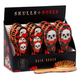 Skull roses 100% bambus hårbørste