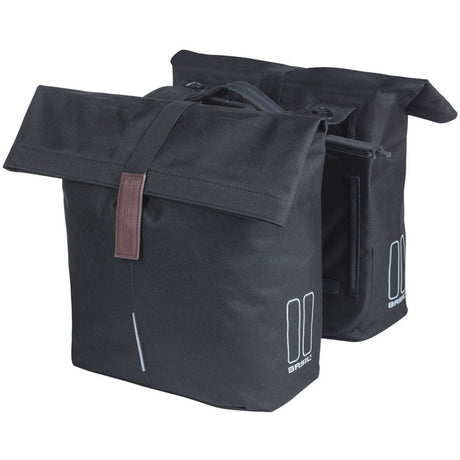 Basil dobbelt cykeltaske city mik 28-32 liter - sort