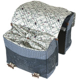 Basil dobbelt cykeltaske bohème mik 35 liter - indigo blå