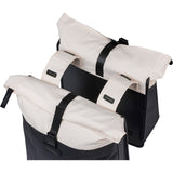 Basil b.v. dubbele fietstas basil vive 28-35l 14 x 30 x 38 cm - wit zwart