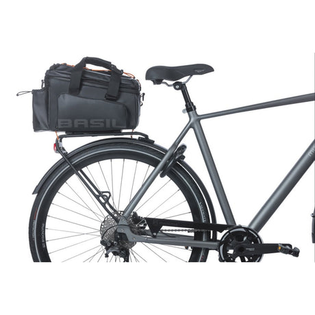 Basilikum pakket taske miles xl pro bagagerumstaske miles xl pro mik 2.0 sort orange
