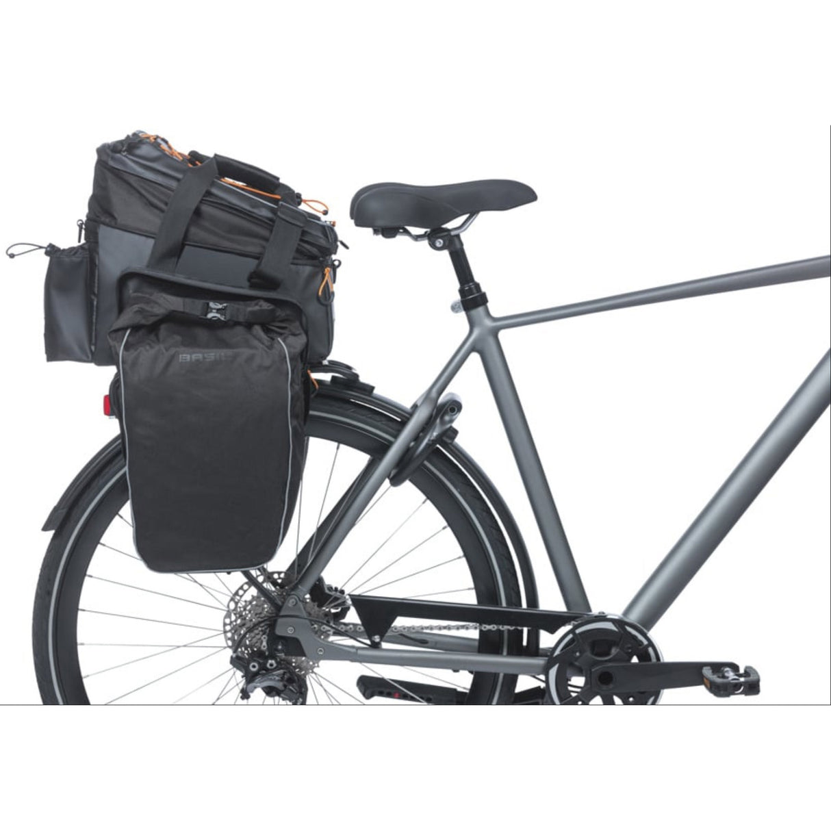 Basilikum pakket taske miles xl pro bagagerumstaske miles xl pro mik 2.0 sort orange