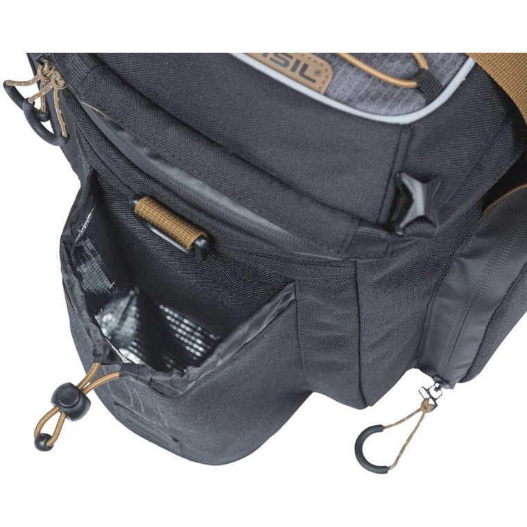Basilikum pakket taske miles xl pro bagagerumstaske miles xl pro mik 2.0 sort skifer