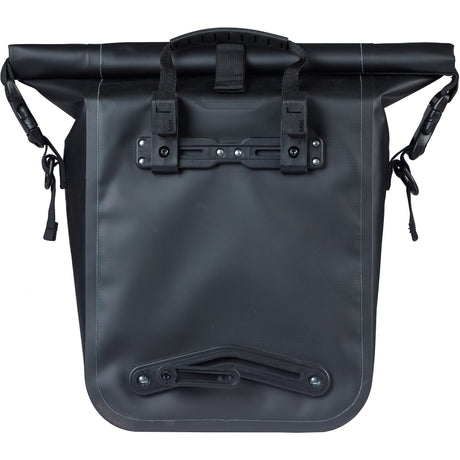 Basil enkelt cykeltaske rivo m presenning mik 12-15l 14 x 25 x 38 cm - sort