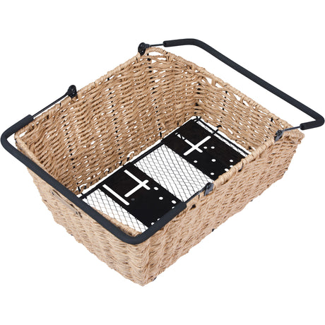 Basil cykelkurv cento rattan look multisystem 40 x 25 x 12 cm - søgræs