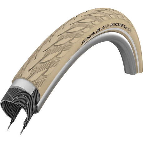 Schwalbe Delta Cruiser Plus Creme 28x1.40 37-622 Reflektion