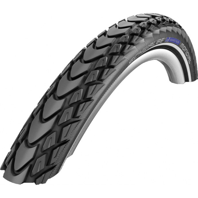 Schwalbe foldedæk marathon mondial evo dd 28 x 1,75 47-622mm - sort med refleks