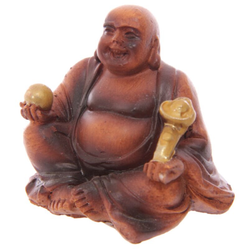 Mini-træ-effekt kinesisk grinende Buddha