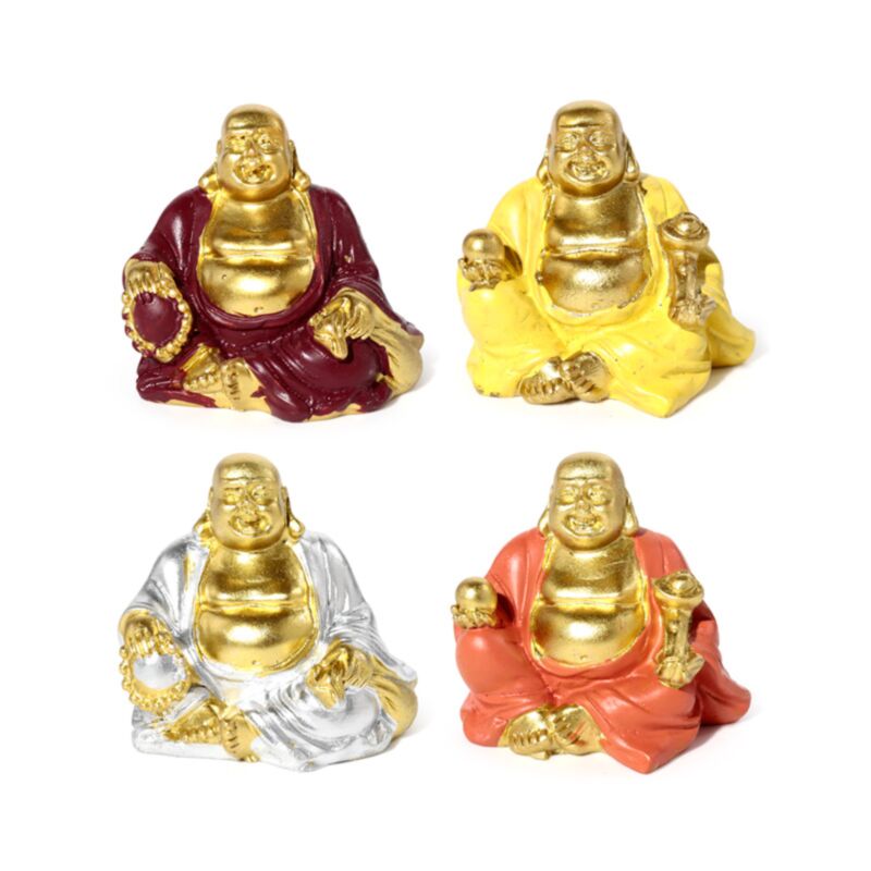 Mini kinesisk grinende Buddha