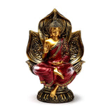 Rødguld Thai Buddha siddende lotus