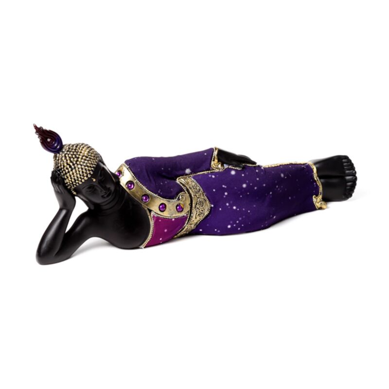 Lilla sort Thai Buddha hviler