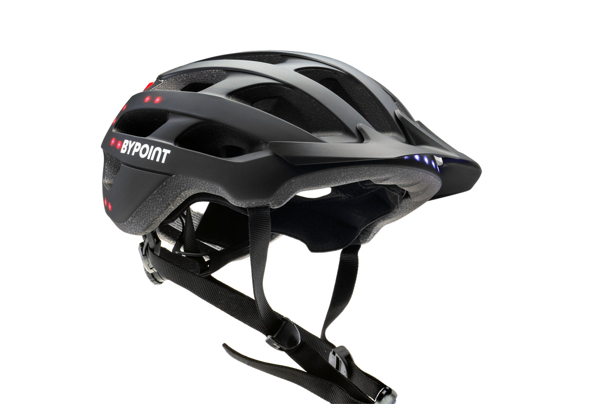 Bypoint hjelm s-ert fl 25 mat sort m 54-58cm