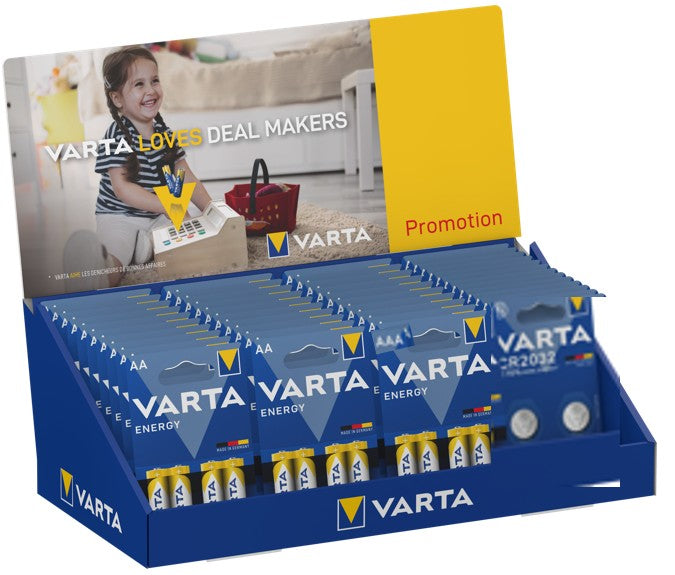 Varta batteri display energi aa + aaa + cr2032
