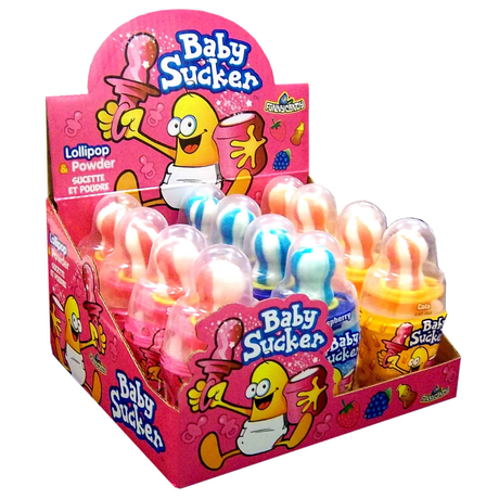 Sjov slik babysuger (12 stykker)