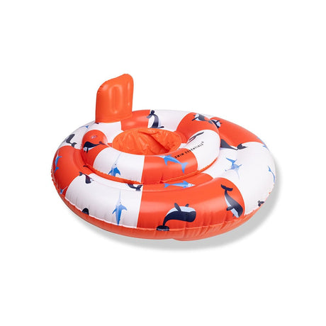 Ocean striber | hvid rød baby float 0-1 år