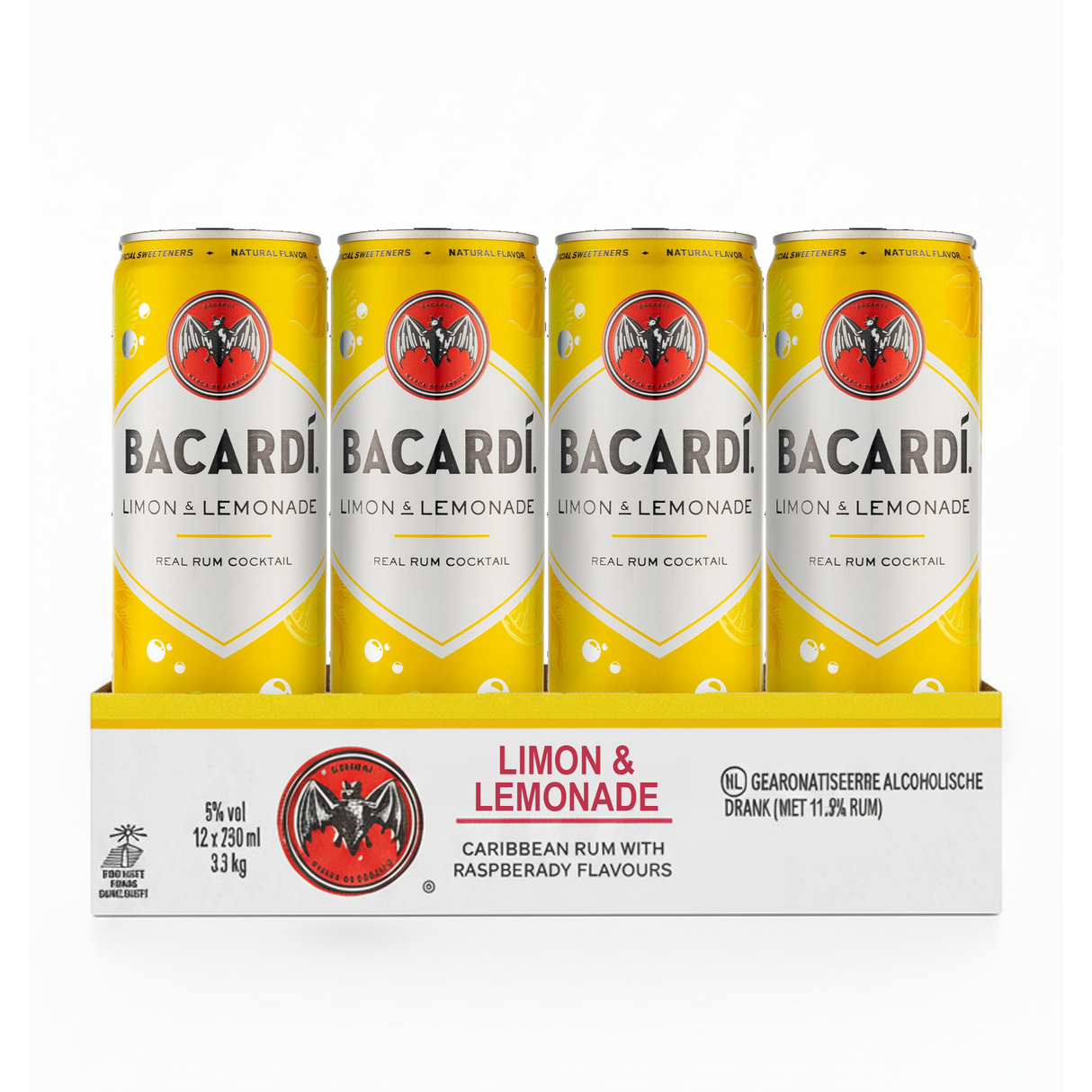 Bacardi limon limonade dåse (12x 25cl)