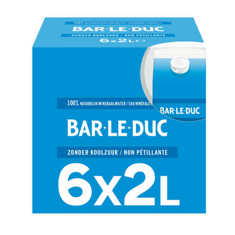 Bar le duc bar-le-duc naturligt mineralvand uden kulsyre (6 x 2 liter)