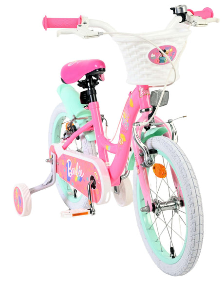 Barbie børnecykel - piger - 16 tommer - pink - to håndbremser