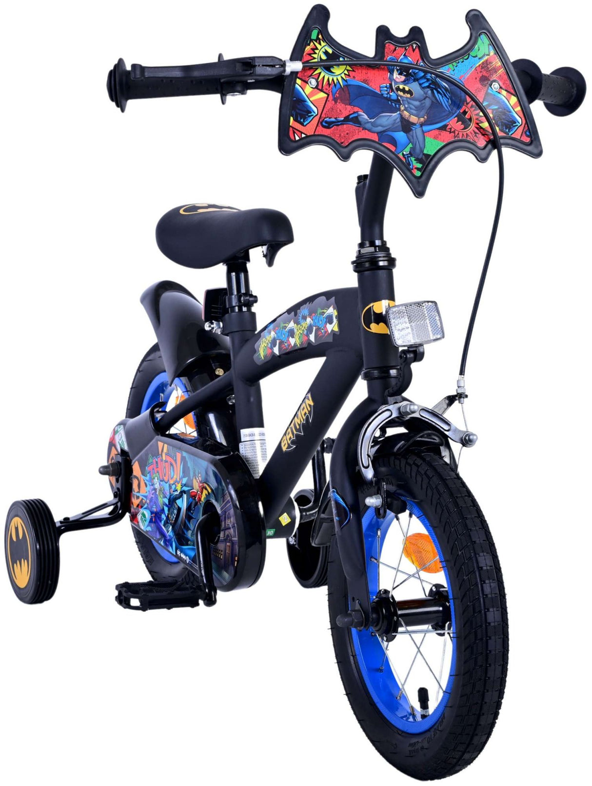 Batman børnecykel - drenge - 12 tommer - sort