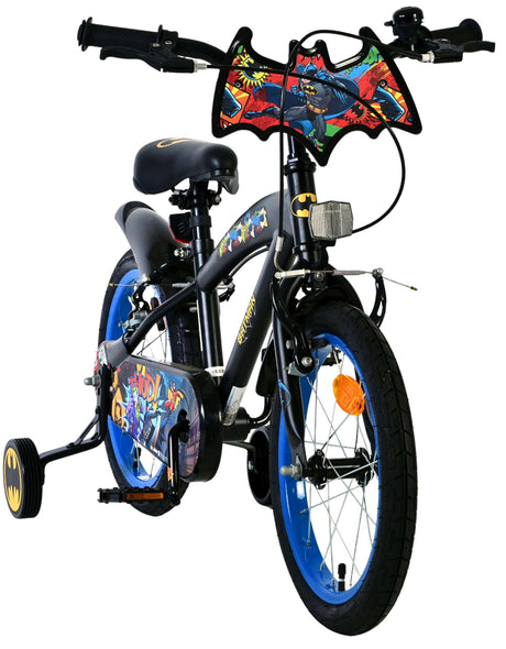 Batman børnecykel - drenge - 16 tommer - sort - 2 håndbremser