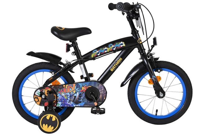 Batman børnecykel - drenge - 14 tommer - sort - to håndbremser
