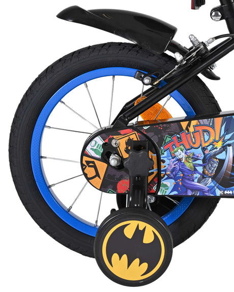 Batman børnecykel - drenge - 14 tommer - sort - to håndbremser