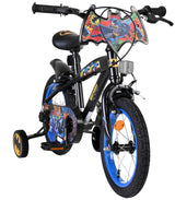 Batman børnecykel - drenge - 14 tommer - sort - to håndbremser