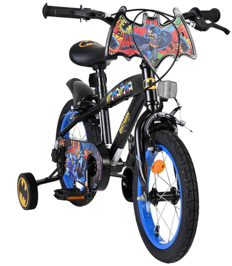 Batman børnecykel - drenge - 14 tommer - sort - to håndbremser