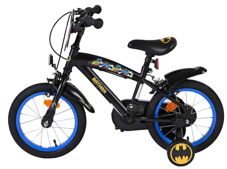 Batman børnecykel - drenge - 14 tommer - sort - to håndbremser