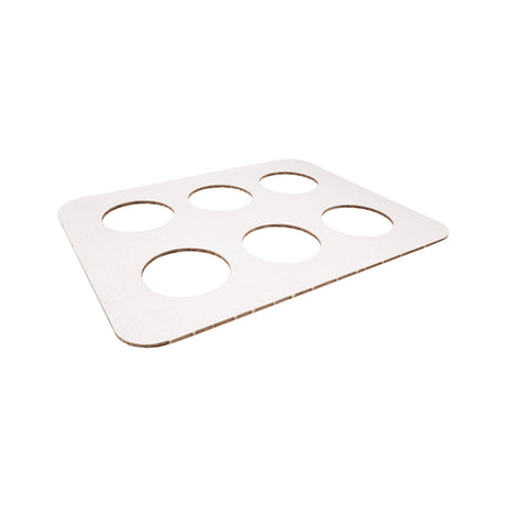 Ølglasbakke pap 6 huller (150 stk.)