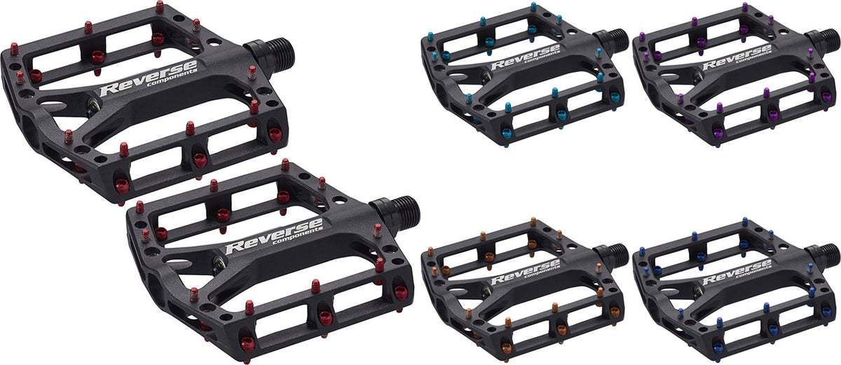 Omvendte komponenter sorte one platform pedaler