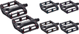Omvendte komponenter sorte one platform pedaler