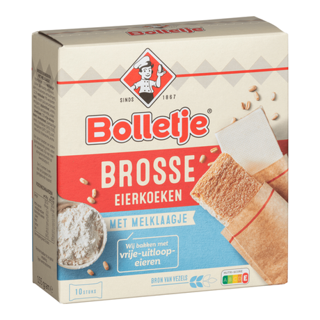 Kugle af skør æggekage med mælkelag (10x 15,5gr)