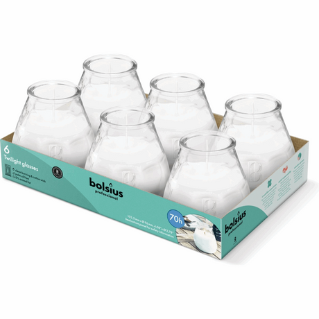 Bolsius prof twilight transparent (6 styk)