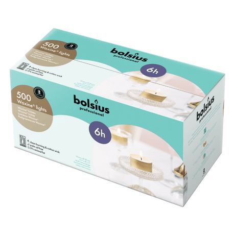 Bolsius professionelle fyrfadslys 6 timer (500 stk.)