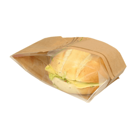 Brød- og kagepose med vindue 11 6 x 34 cm (1000 stk.)