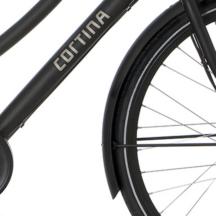 Cortina Fender til 28 U1 E-U1 Sort Matt