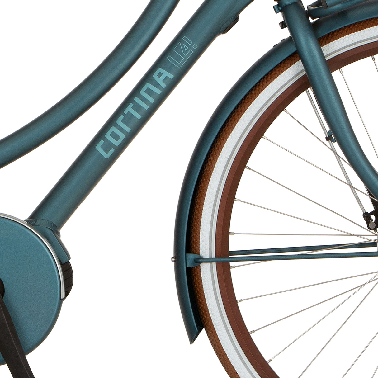 Cortina fender til 28 E-U4 Irish Blue Matt