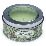 Goloka citronella paraffinvoks duftlys i dåse