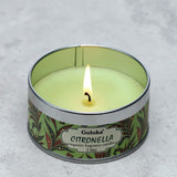 Goloka citronella paraffinvoks duftlys i dåse