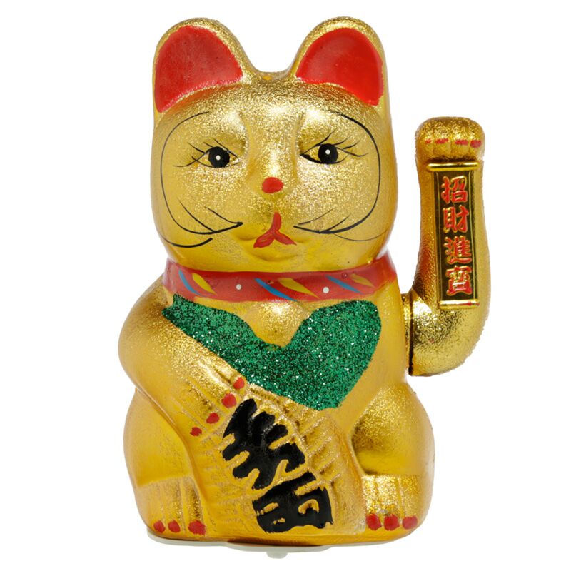 Øjne åbne 21 cm maneki neko lucky cat